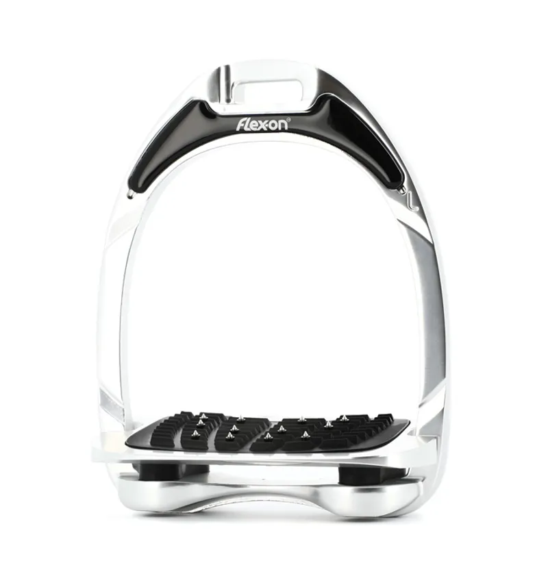 Flex-On Aluminium Silver and Black Stirrups
